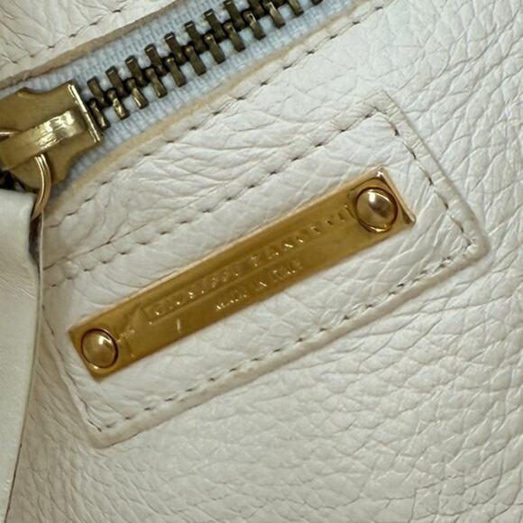 giuseppe zanotti ivory leather slouch bag - Picture 6 of 7